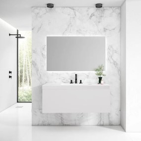Mobile sottolavabo e lavabo Element per vasca centrale neve L 120 x H 34 x P 45 cm