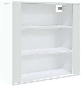 Mobile a parete bianco 80x33x80 cm in legno multistrato