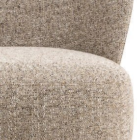 Poltrona beige in tessuto bouclé Elmont - Actona