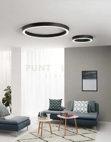 Plafoniera led demos nera led 60w 8250 lm 3000k 4000k 6500k 60x8,5cm