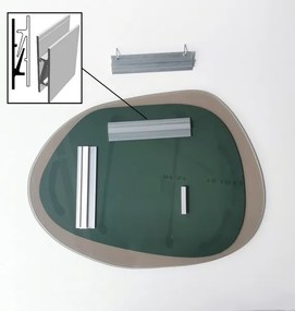 Specchio da parete AQUA 55x75 cm bronzo