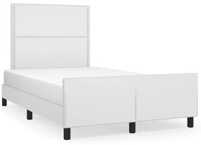 Giroletto Senza Materasso Bianco 120x190 Cm Similpelle /