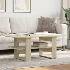 Tavolino da salotto rovere sonoma 102x55x42cm legno multistrato