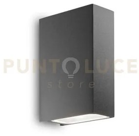 Tetris applique biemissione ip44 2 luci attacco g9 in vetro e allum...