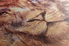 Quadro su tela – Volto del leone