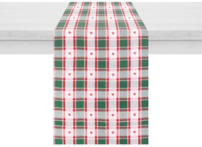 Runner 50x140 cm tartan verde