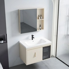Set di mobili da bagno con lavabo Paris 60cm Beige