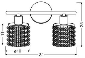 Applique ROYAL 2xG9/40W/230V