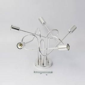 Lampadario a montaggio superficiale OXFORD 5xE27/15W/230V cromo lucido