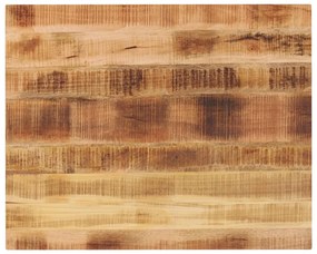 Piano Per Tavolo 90x80x2,5 Cm Rettangolare Legno Mango Grezzo /