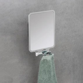 WENKO 22693100 - Specchio cosmetico VACUUM-LOC QUADRO ED 14x19,5 cm cromo lucido