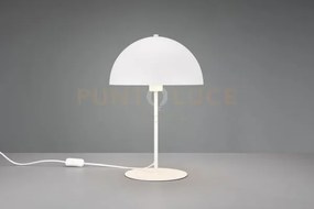 Nola lampada da tavolo metallo bianco forma fungo h. 45cm 1 luce at...