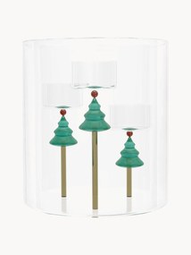 Candelabro fatto a mano in vetro borosilicato Christmas Tales