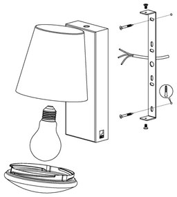 Eglo 97482 - Applique a LED da esterno CALDIERO-C 1xE27/9W/230V antracite