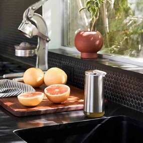 Dispenser automatico di sapone in acciaio grigio da 266 ml - simplehuman