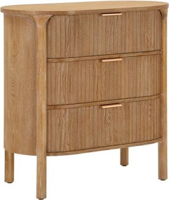 Cassettiera di colore naturale in abete massiccio 80,5x82x47 cm Gothenburg – Mauro Ferretti