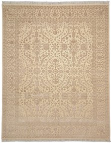 Tabriz Tappeto 300x250 Beige (Indian) Annodato A Mano