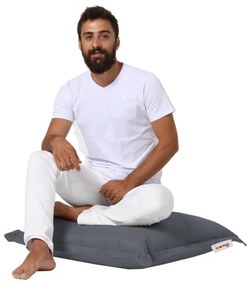 Cuscino da terra 70x70 cm grigio