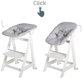 Sedia da pranzo bianca Grow-Along - Roba