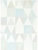 Majvillan Carta da parati Alice - Soft Green/ Turquoise/ Grey/ Cream White