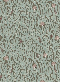 Josephine Munsey Carta da parati Coral - Osney Blue