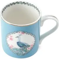 Tazza pavone porcellana azzurro Mikasa