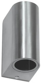 Applique da Esterno Bidirezione IP65 GU10 Stondata - Inox
