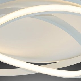 Plafoniera LED moderno Persy, bianco Ø 40 cm, luce calda NOVECENTO