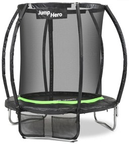 Trampolino da giardino premium con rete interna 183cm Jump Hero 6FT