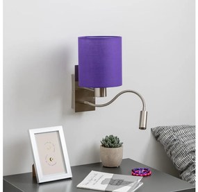 Brilagi - Applique a LED NUBILA 1xE27/25W/230V + LED/3W cromo/viola