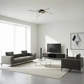 Brilagi - Plafoniera a LED STRIPES LED/37W/230V nera