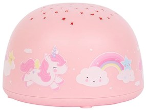 A Little Lovely Company - lampada con proiettore - unicorni