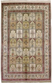 Hereke Tappeto 190x300 Beige (Cina) Annodato A Mano
