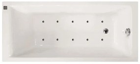 Vasca idromassaggio rettangolare Galaxy B Confort,bianco ,70, 160 cm, 8 bocchette, SANYCCES