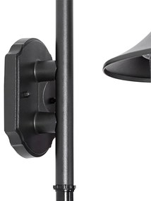 Lampada da parete per esterni nera IP44 con sensore di movimento - Daphne