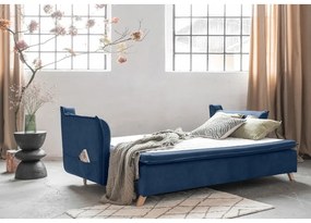 Divano in velluto blu scuro 225 cm Charming Charlie - Miuform