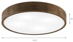 Brilagi - Plafoniera LED CARVALHO 4xE27/60W/230V rovere/noce Ø 57,5 cm