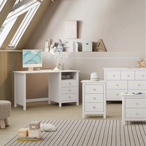 Scrivania per bambini in legno di pino 54x120 cm Max - Marckeric