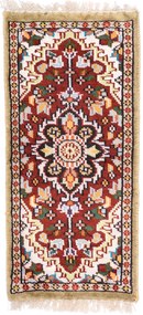 Agra Tappeto orientale 30 x 60 Beige (Indian) Annodato A Mano