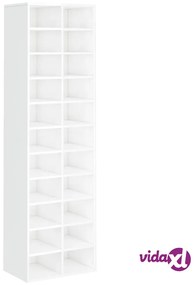 vidaXL Scarpiera Bianco Lucido 54x34x183 cm in Truciolato