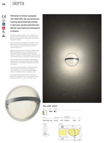 Redo 90364 - LED Applique da esterno SIERRA LED/10,8W/230V IP54