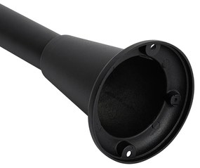 Lampada da terra per esterni nera con vetro scanalato 100 cm IP44 - Charlois Ribbed