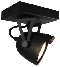 Lampada da parete nera Spot Moto Cap Uno - LABEL51