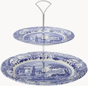 Alzatina per dolci a 2 piani Blue Italian