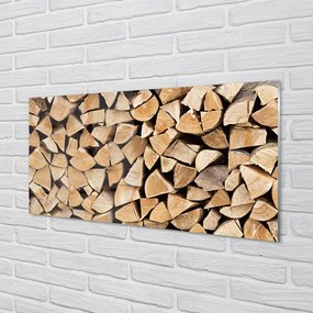 Quadro acrilico Legno legna da ardere 100x50 cm