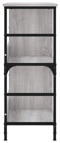 Libreria grigio sonoma 78,5x33x82 cm in legno multistrato