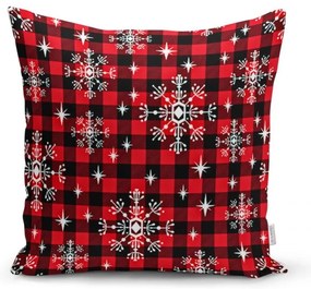 Set di 4 federe natalizie e runner da tavola in tartan natalizio - Minimalist Cushion Covers