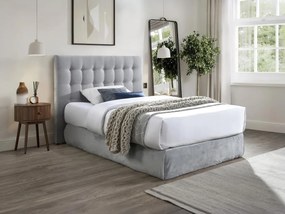 Testata trapuntata 160 cm Tessuto Grigio - FRANCESCO