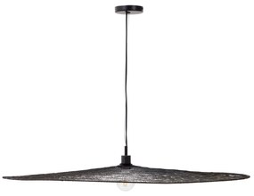 Kave Home - Lampadario Makai di metallo con finitura in nero Ã˜ 100 cm