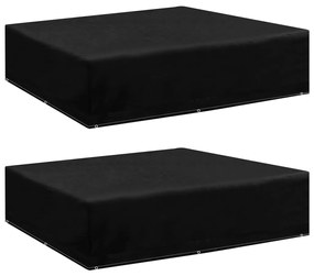 Coperture arredi giardino 2 pz 8 occhielli 200x200x70 cm